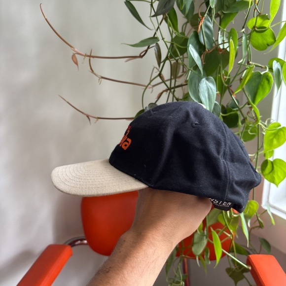 vintage PURE FIRE TANAKA MOTORS baseball cap black beige strapback - Picture 4 of 7